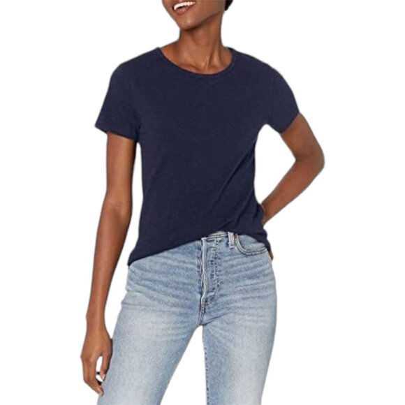 J. Crew Classic Cotton Navy Studio Tee Size Small Classic Everyday Comfy - Picture 1 of 8